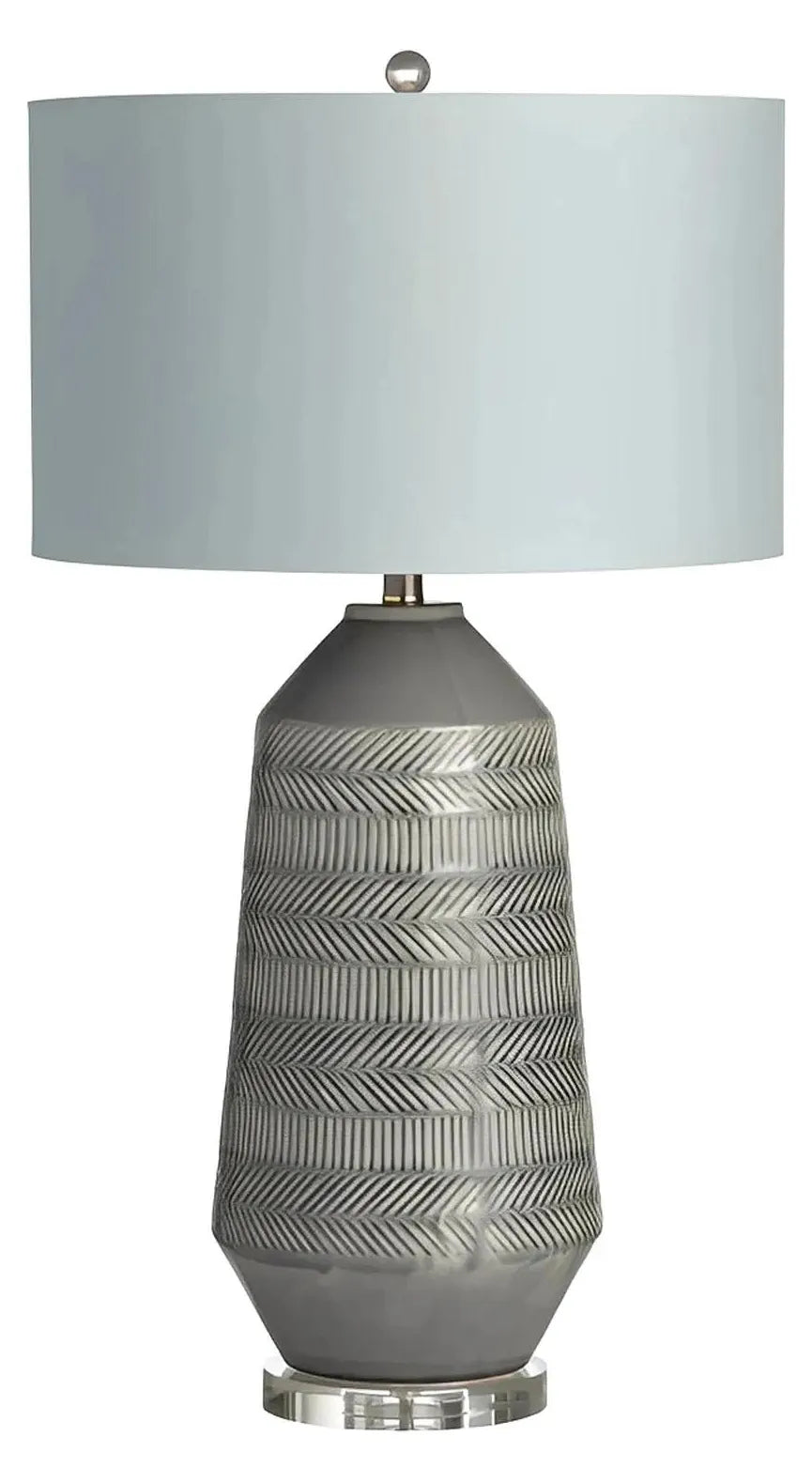 Nihal of Blue Hill Table Lamps (2-Pack), Grey, Transitional