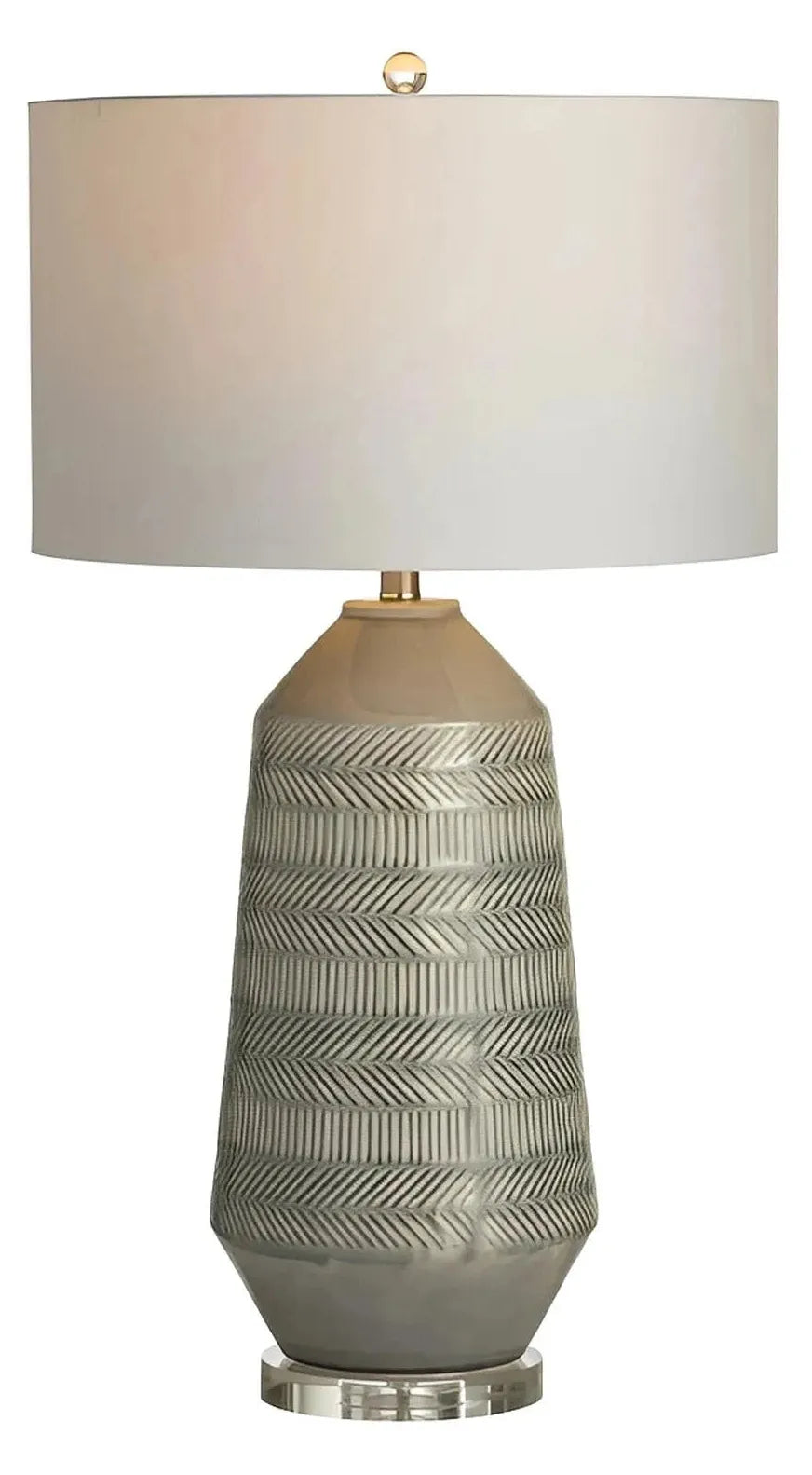 Nihal of Blue Hill Table Lamps (2-Pack), Grey, Transitional