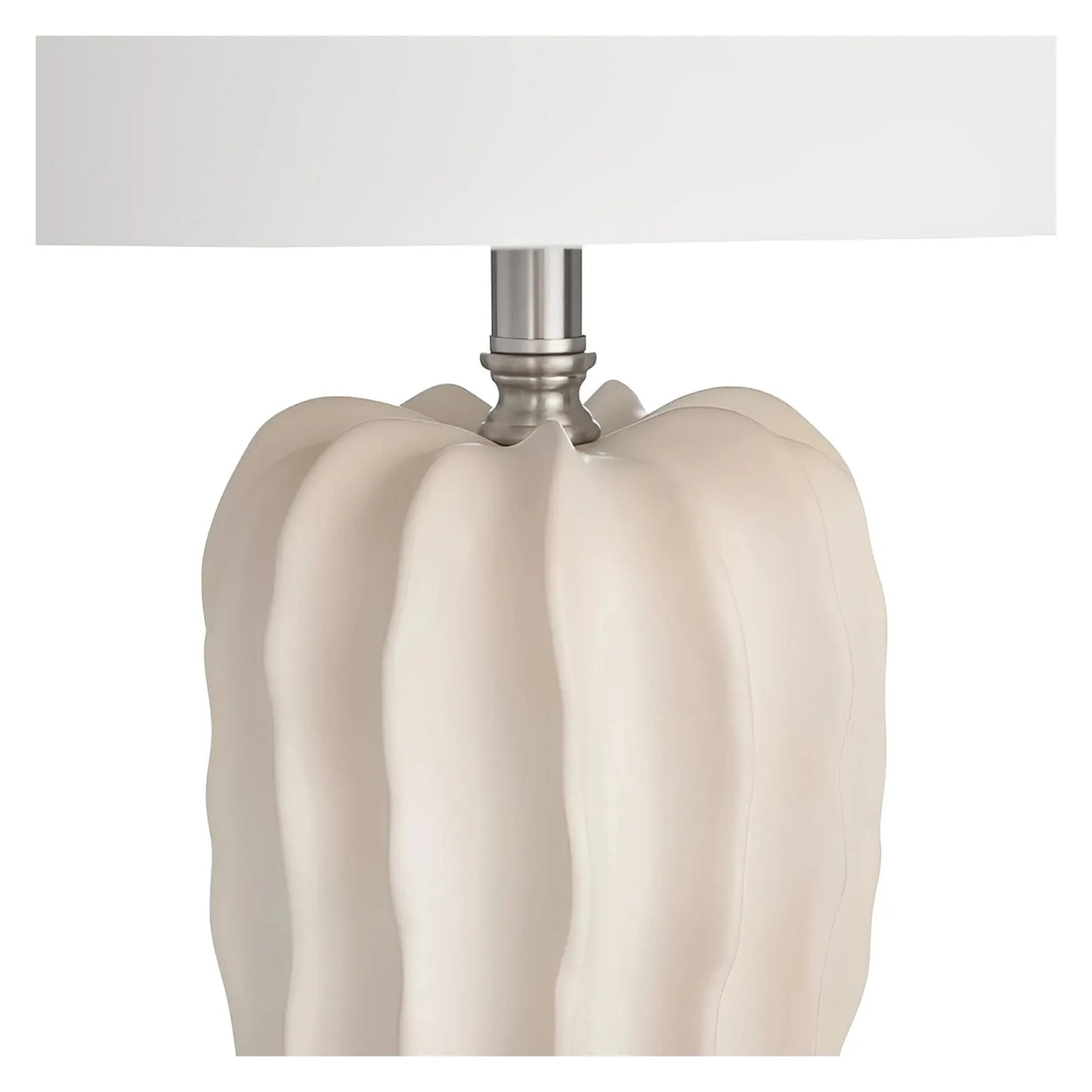 Beid of Elmwood Table Lamps (2-Pack), Beige, Transitional