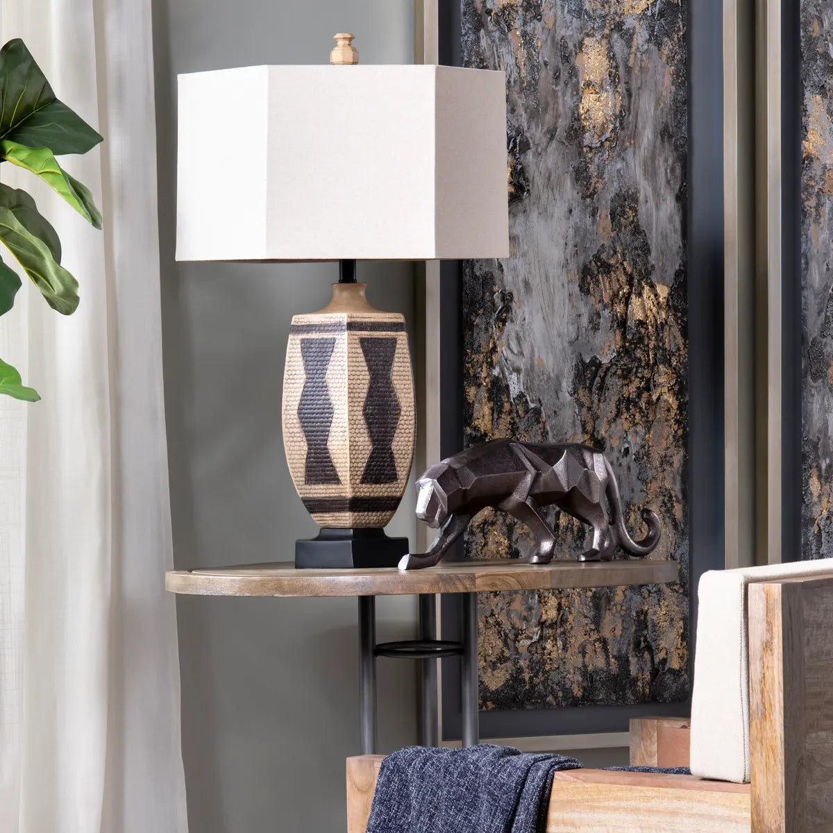 Cepheus of Marblehead Harbor Table Lamps (2-Pack), Brown, Rustic
