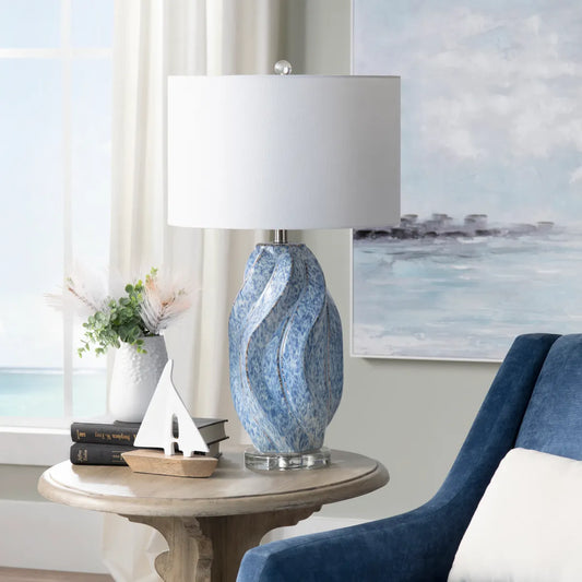 Deneb of Bar Harbor Table Lamps (2-Pack), Blue, Transitional