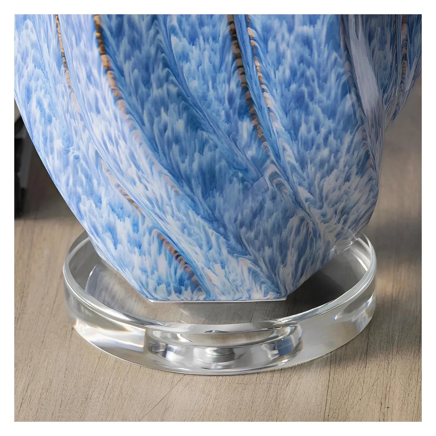 Deneb of Bar Harbor Table Lamps (2-Pack), Blue, Transitional