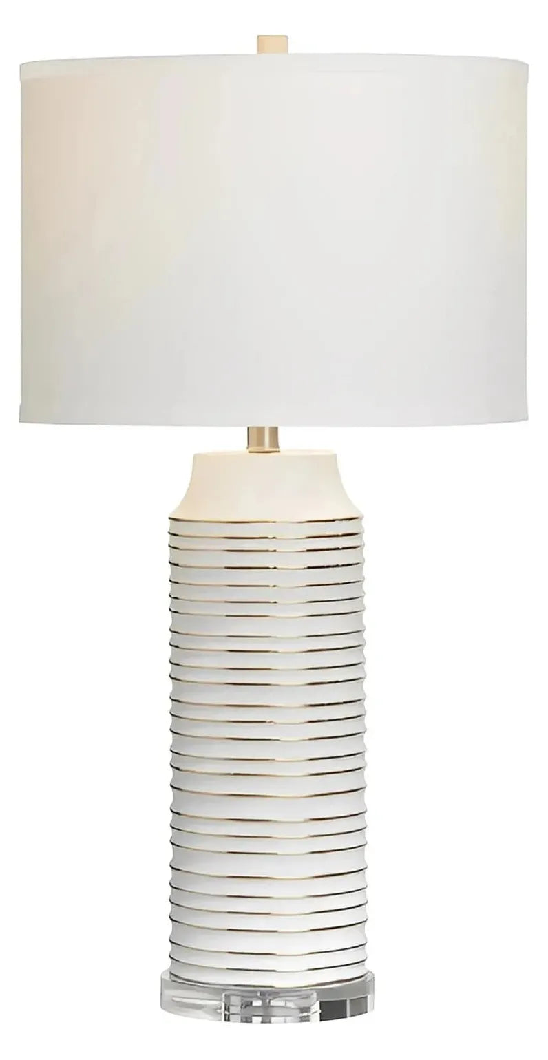 Icarus of Granite Point Table Lamps (2-Pack), White, Transitional