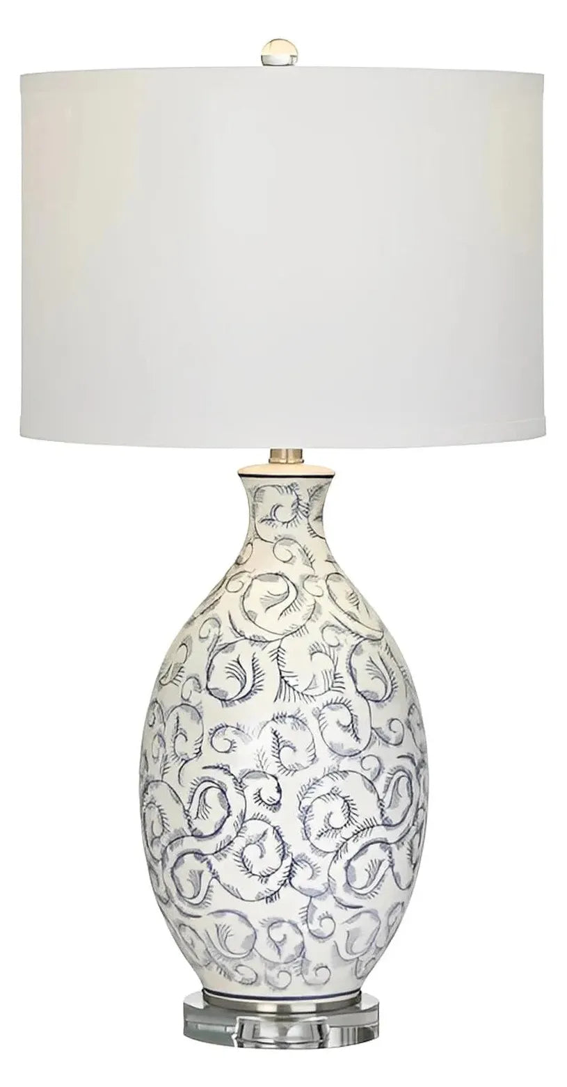 Izar of Brandywine Table Lamps (2-Pack), White, Transitional