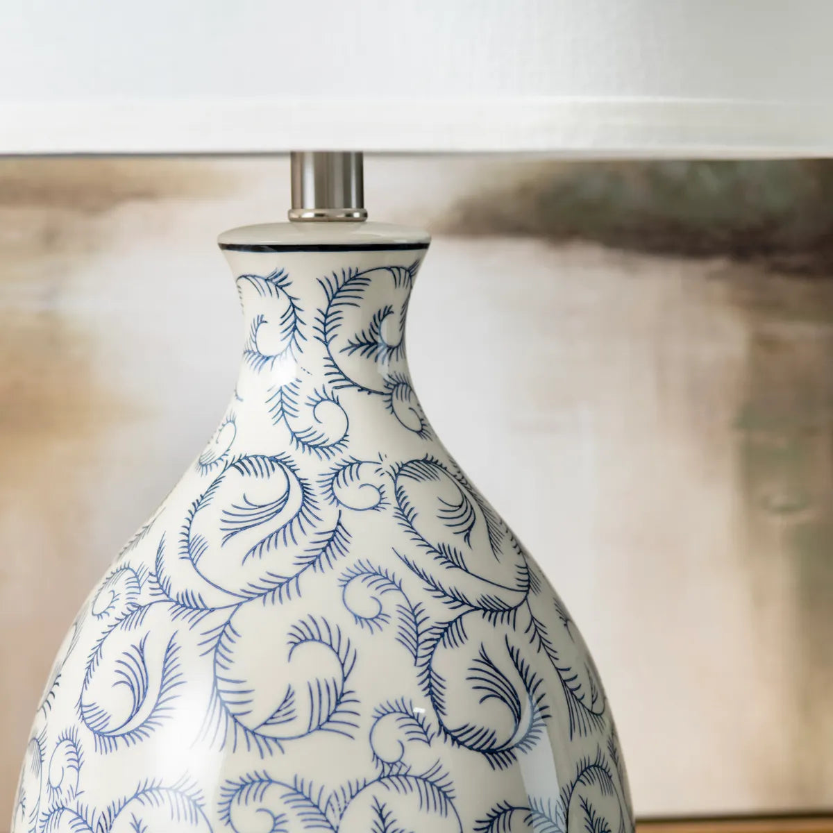 Izar of Brandywine Table Lamps (2-Pack), White, Transitional