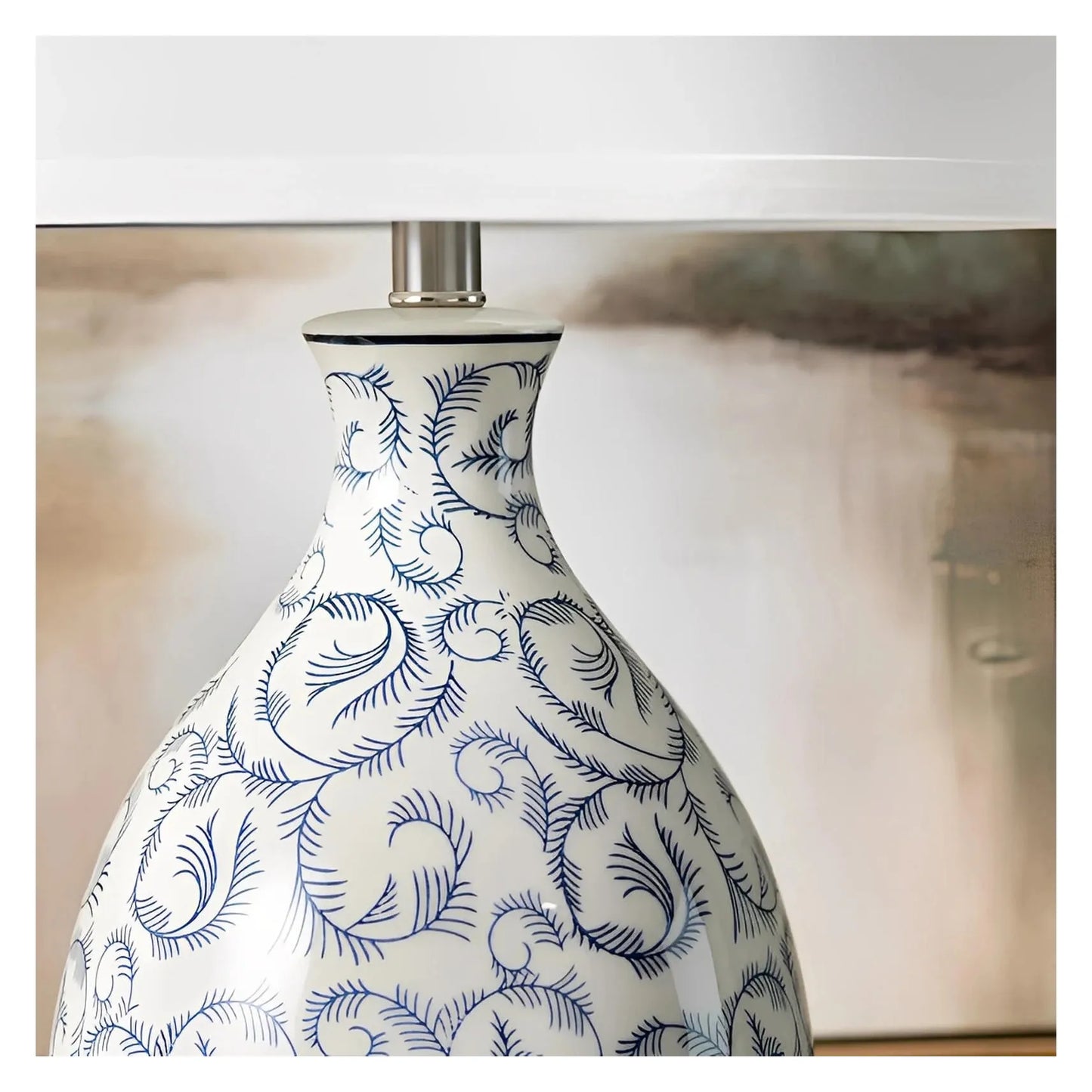 Izar of Brandywine Table Lamps (2-Pack), White, Transitional