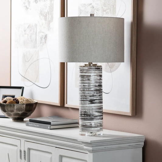 Menkar of Housatonic Table Lamps (2-Pack), Grey, Transitional