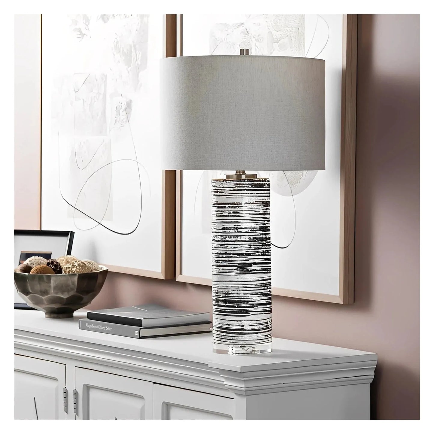 Menkar of Housatonic Table Lamps (2-Pack), Grey, Transitional