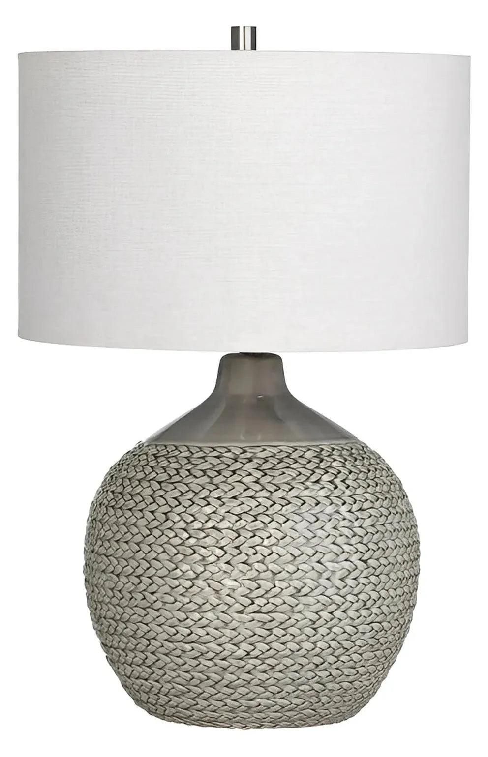 Achernar of Ocean Point Table Lamps (2-Pack), Grey, Traditional