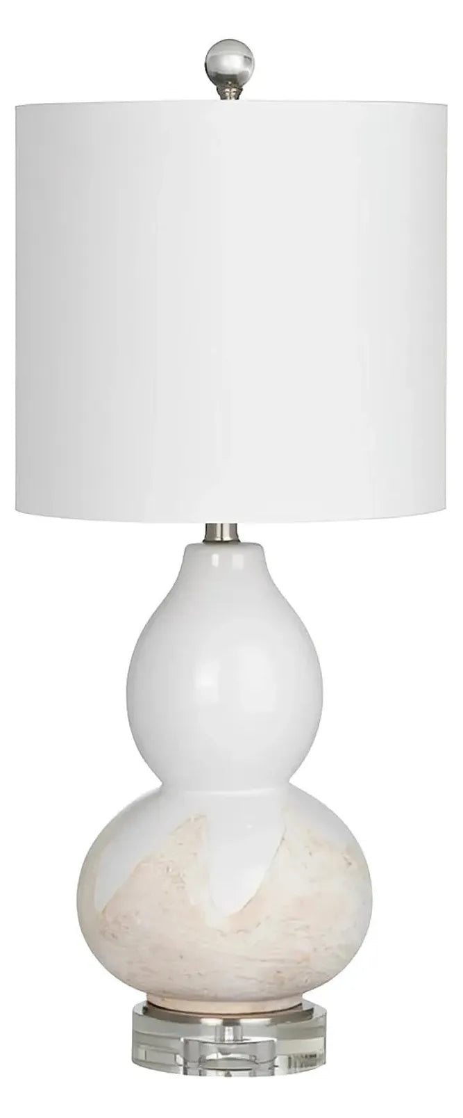 Wasat of Nantucket Table Lamps (2-Pack), White, Transitional