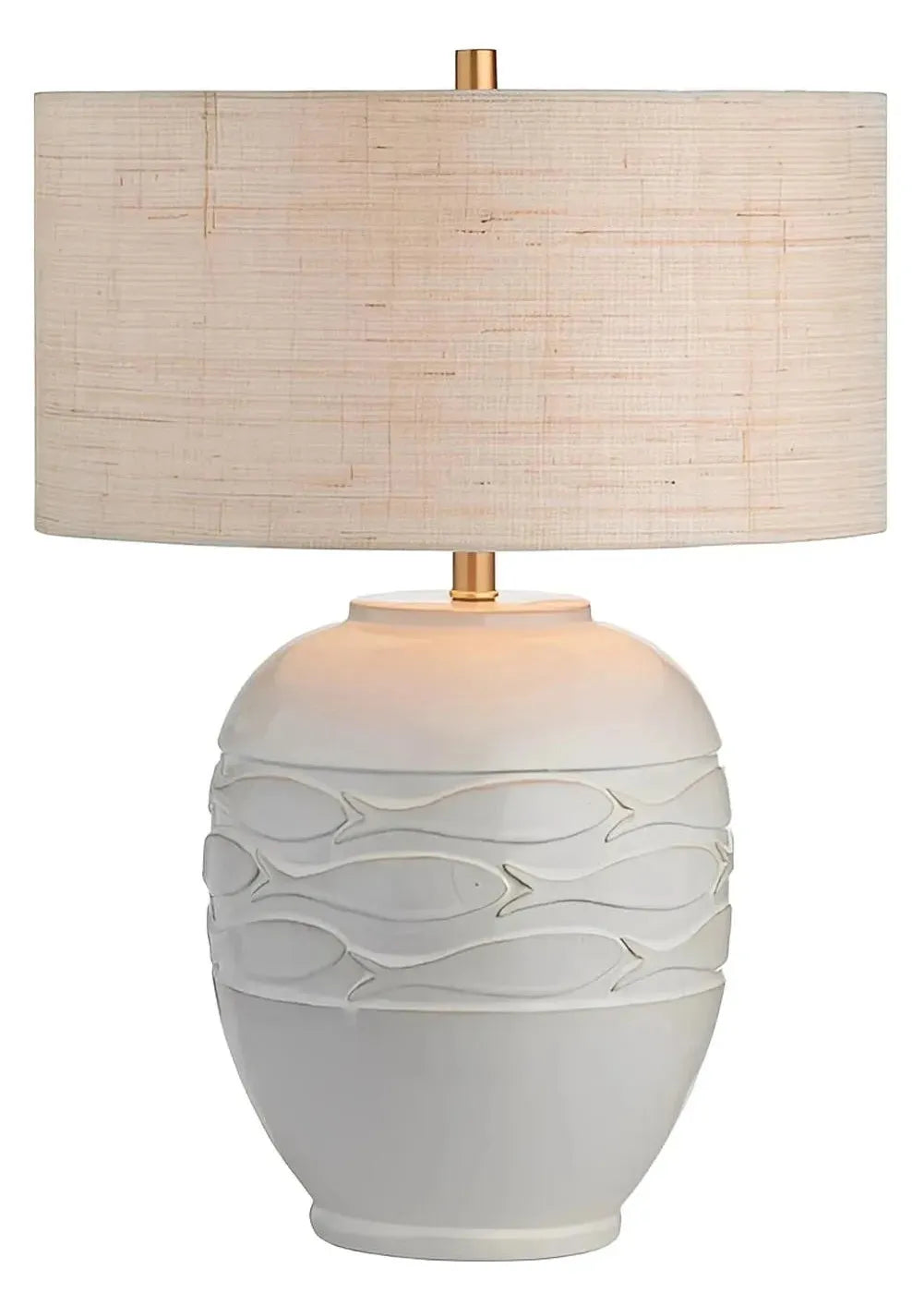 Castor of Bangor Table Lamps (2-Pack), Cream, Coastal