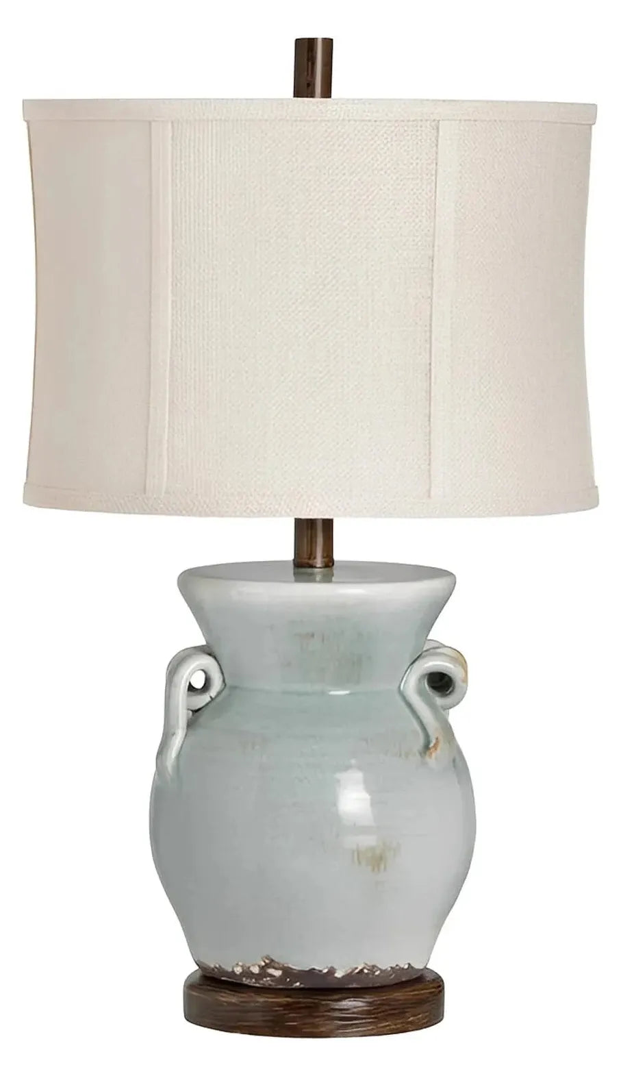 Pavo of Watervliet Table Lamps (2-Pack), Blue, Rustic