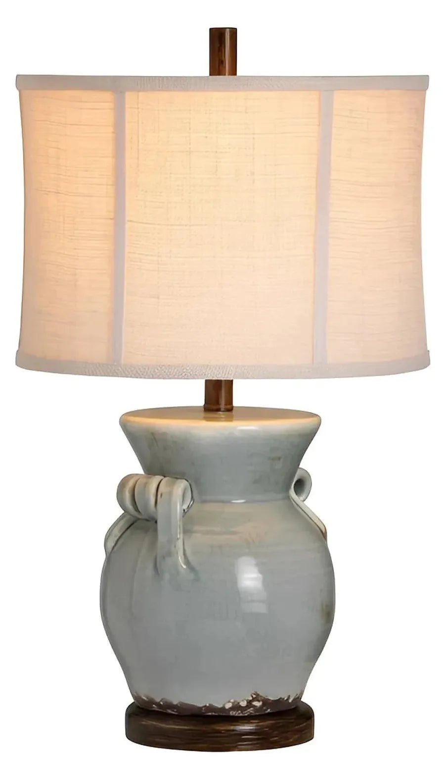 Pavo of Watervliet Table Lamps (2-Pack), Blue, Rustic