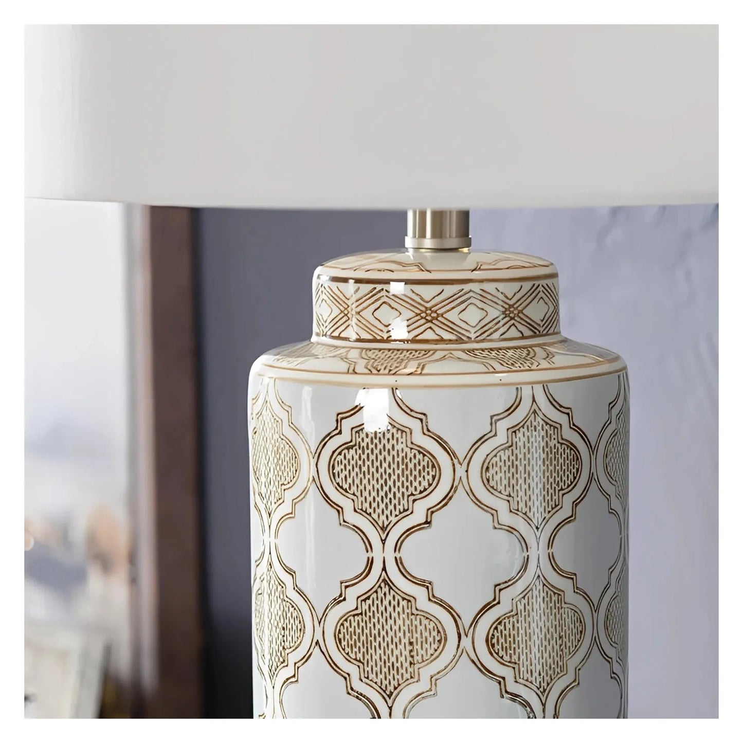 Albali of Cedar Hill Table Lamps (2-Pack), Gold, Transitional