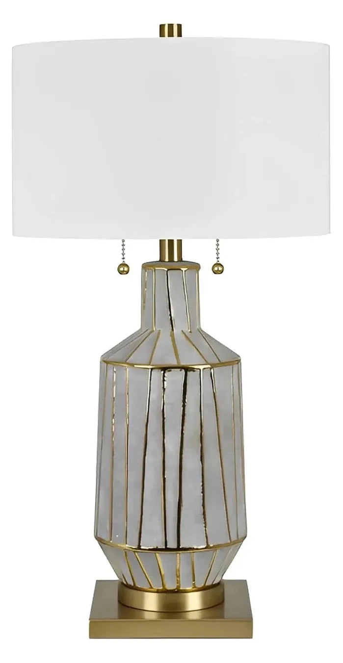 Regor of Portland Table Lamps (2-Pack), Grey, Transitional