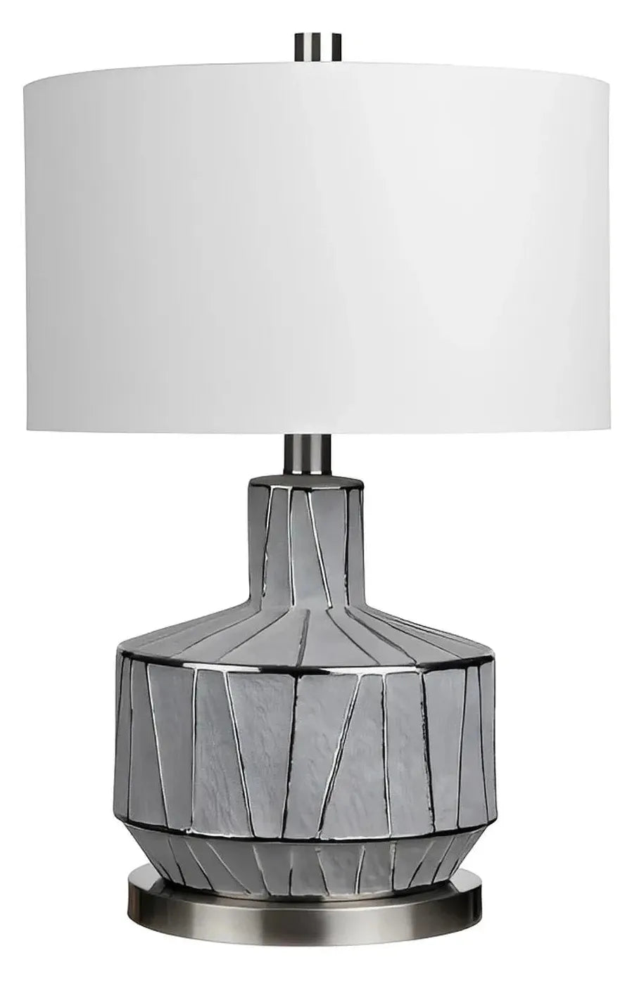 Fomalhaut of Essex Harbor Table Lamps (2-Pack), Grey, Transitional