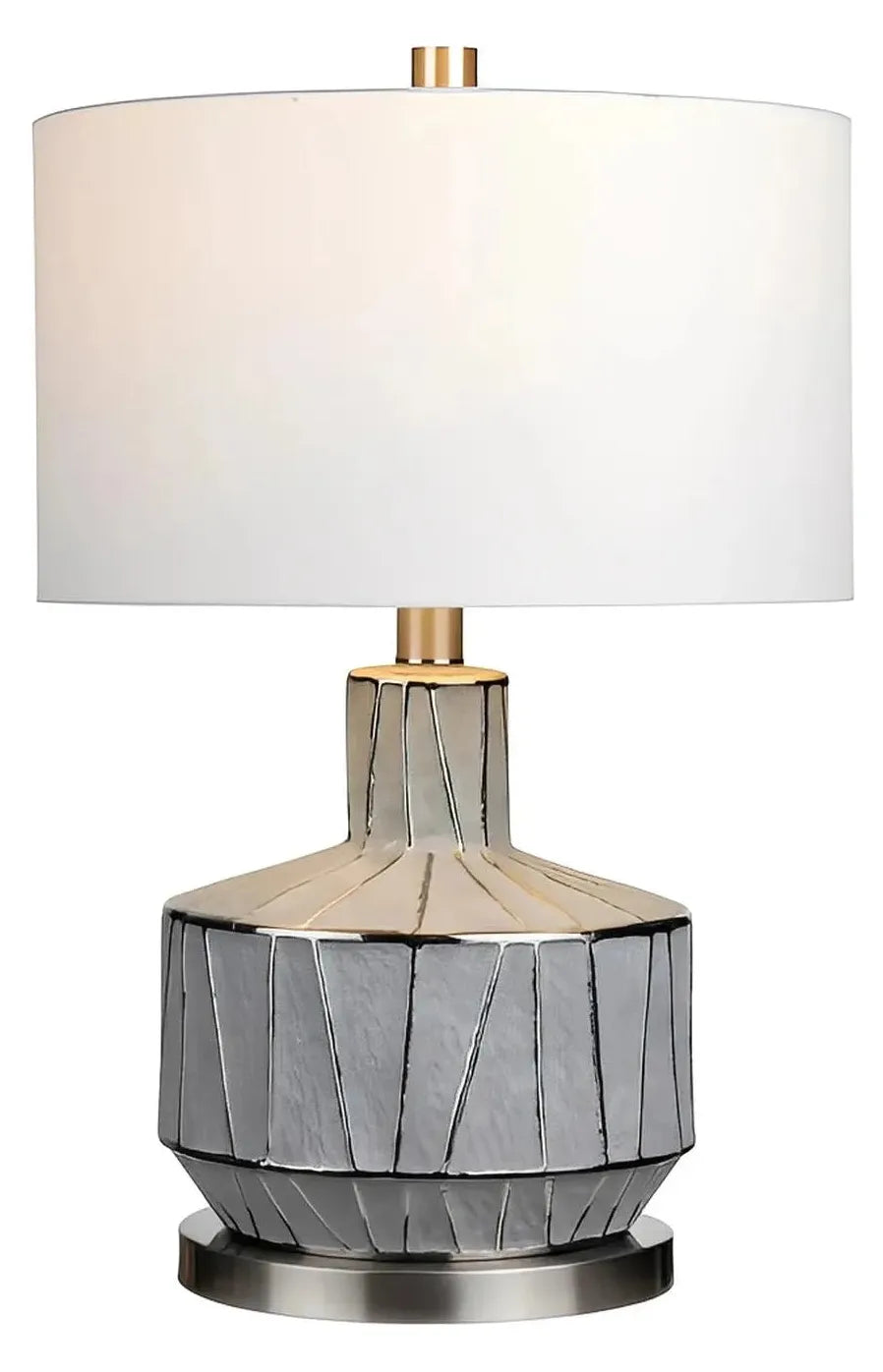 Fomalhaut of Essex Harbor Table Lamps (2-Pack), Grey, Transitional