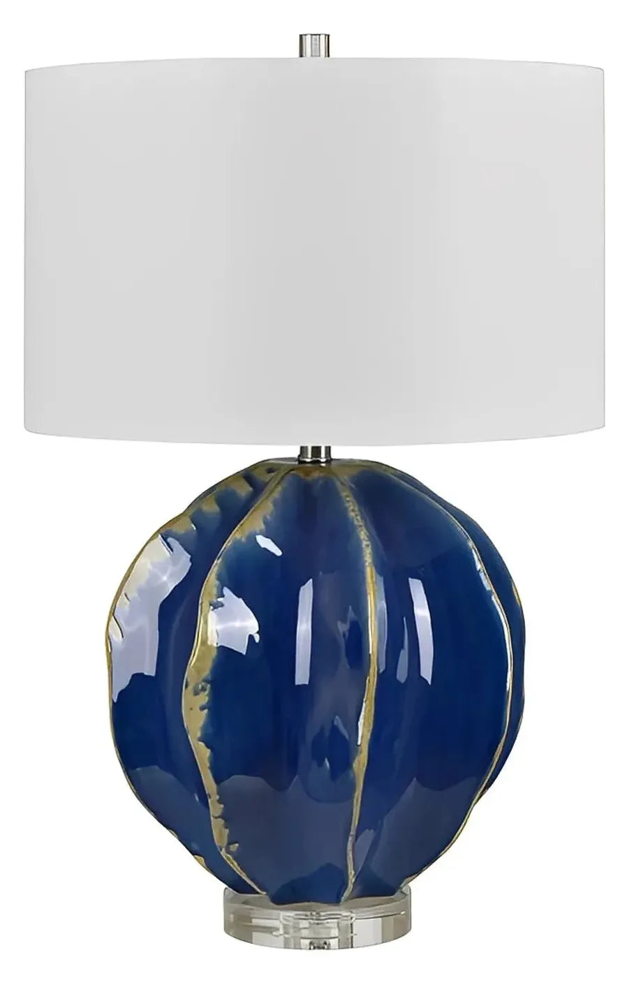 Nihal of Ipswich Table Lamps (2-Pack), Blue, Transitional