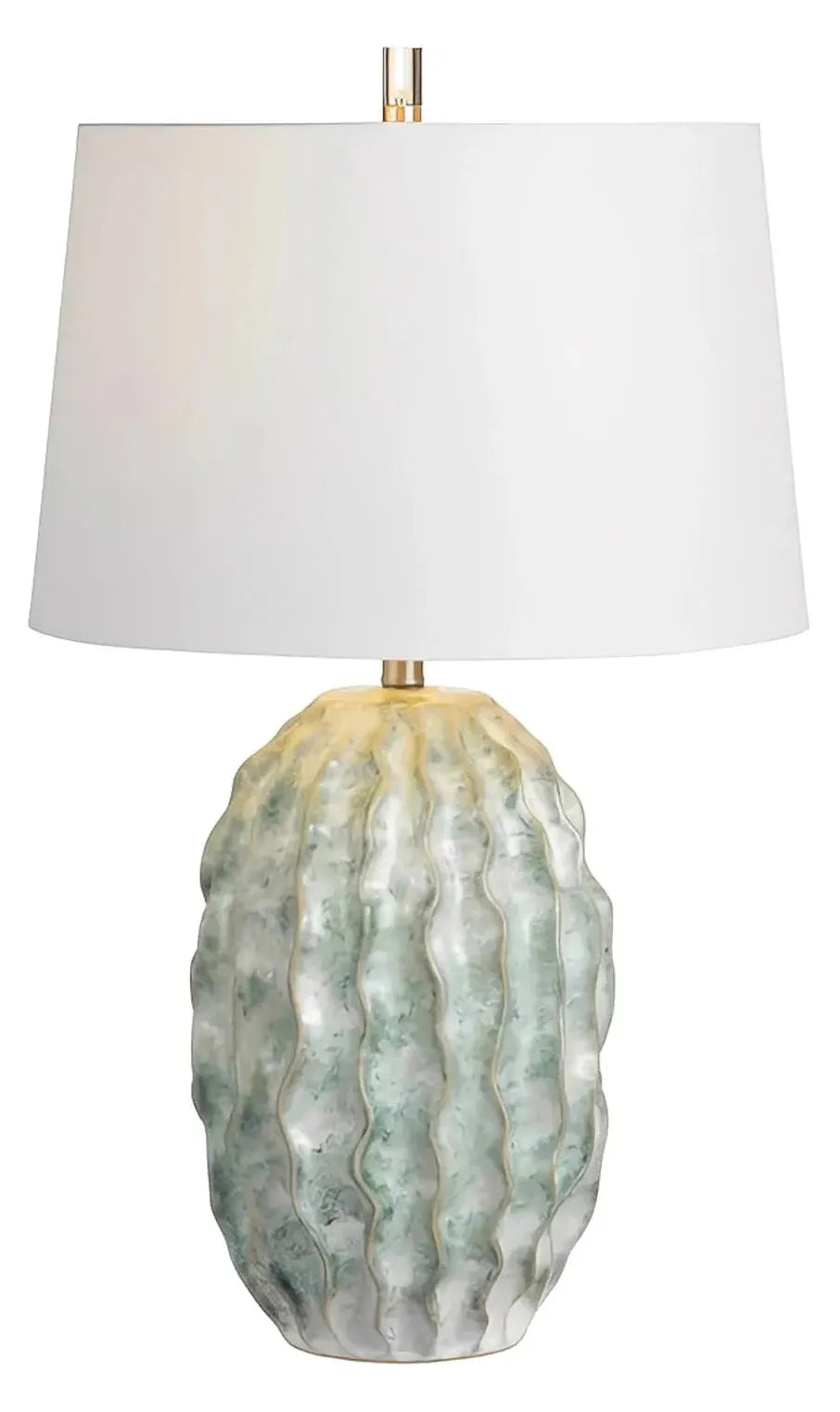 Fomalhaut of Hudson Valley Table Lamps (2-Pack), Green, Coastal