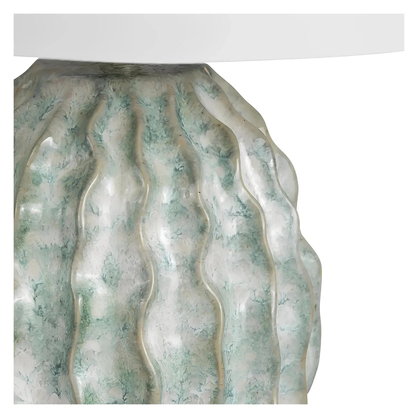 Fomalhaut of Hudson Valley Table Lamps (2-Pack), Green, Coastal