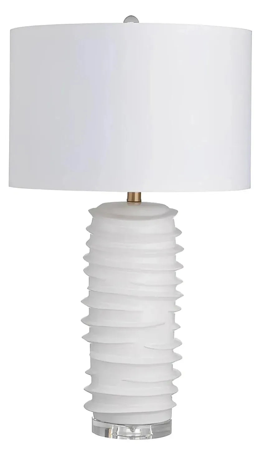 Zaurak of Appleton Table Lamps (2-Pack), White, Contemporary