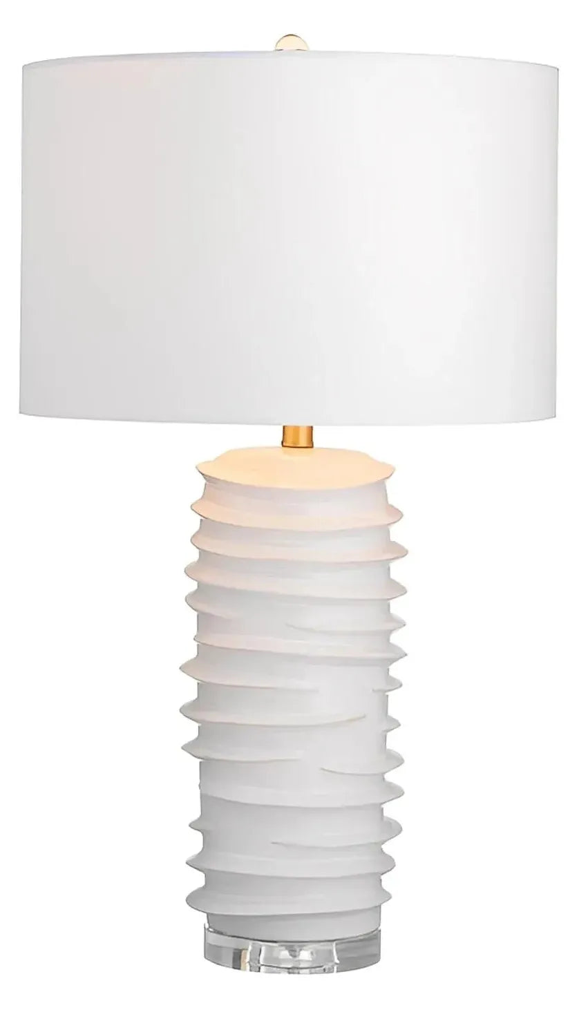 Zaurak of Appleton Table Lamps (2-Pack), White, Contemporary