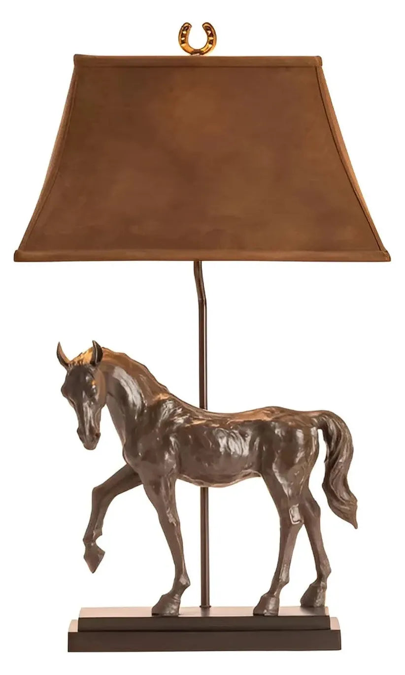 Horse of Stillwater Table Lamps (2-Pack), Bronze, Rustic