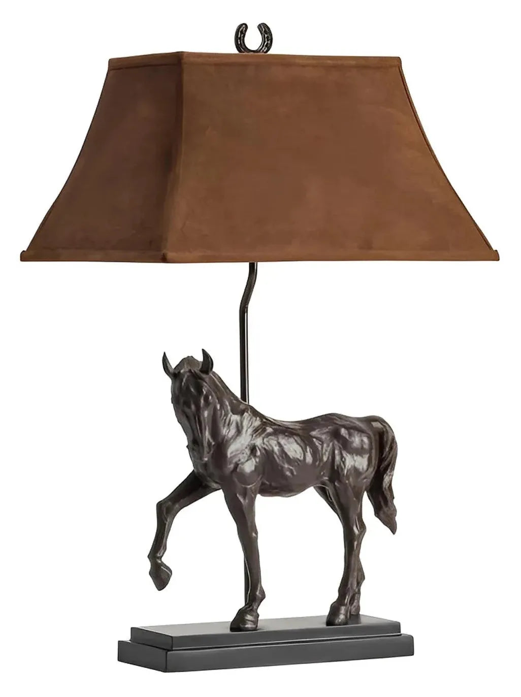Horse of Stillwater Table Lamps (2-Pack), Bronze, Rustic