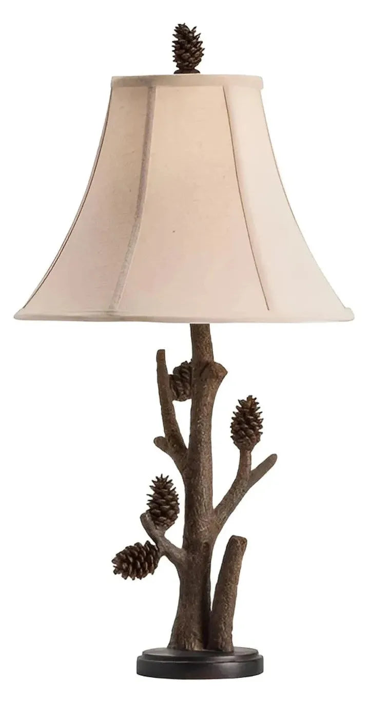 Branch of Burlington Table Lamps (2-Pack), Brown, Rustic