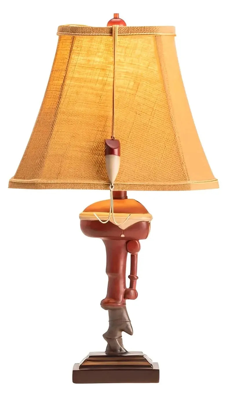 Gone Fishin' in Camden Table Lamps (2-Pack), Red, Rustic