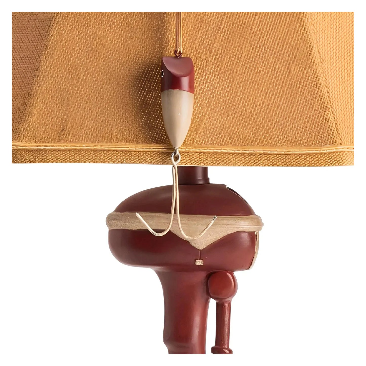 Gone Fishin' in Camden Table Lamps (2-Pack), Red, Rustic