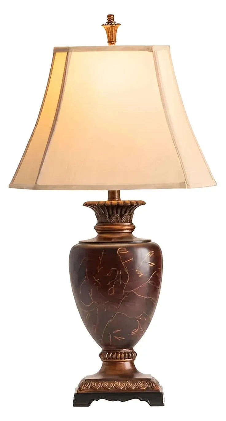 Markab of Silverbrook Table Lamps (2-Pack), Brown, Traditional