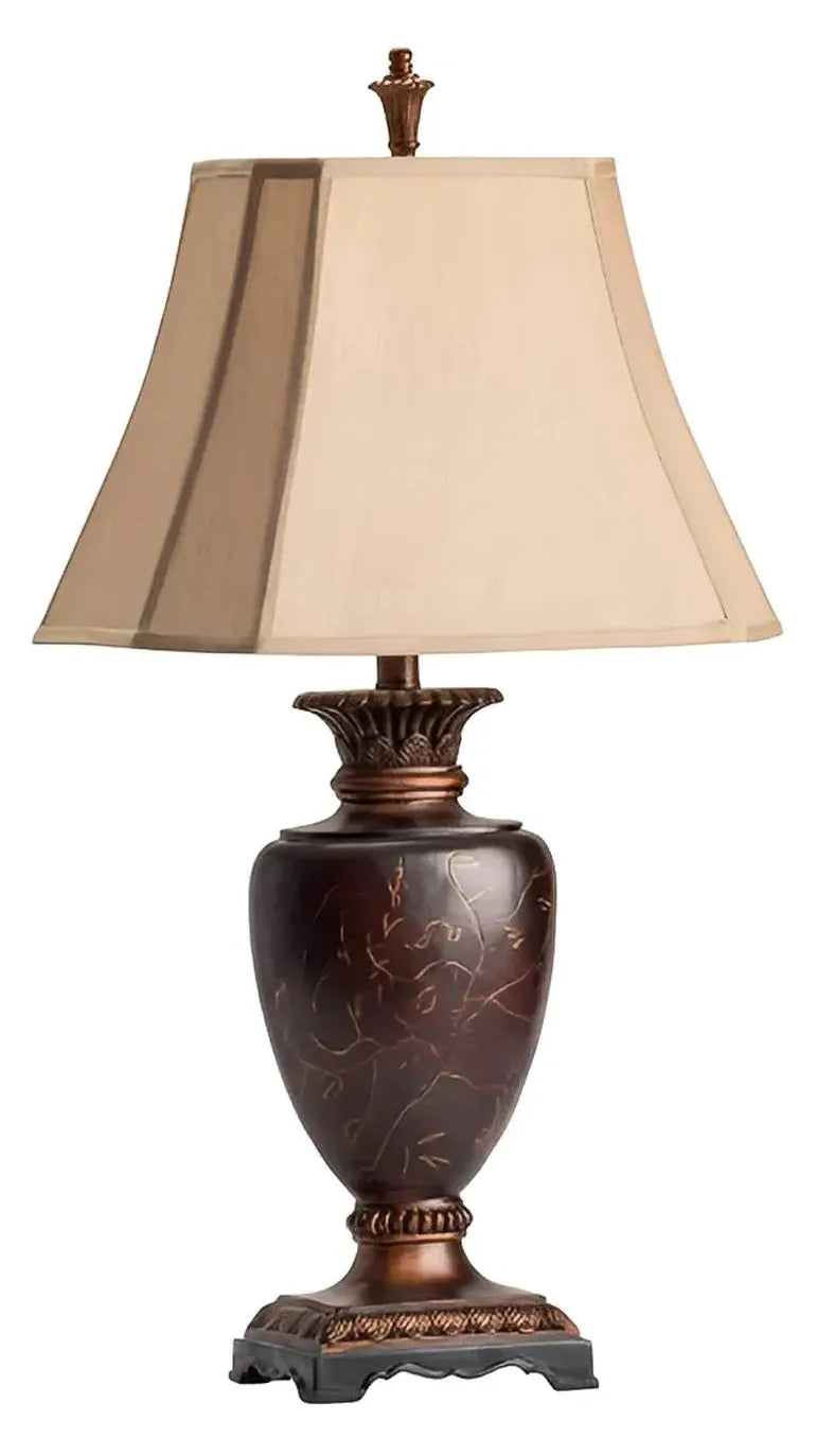Markab of Silverbrook Table Lamps (2-Pack), Brown, Traditional
