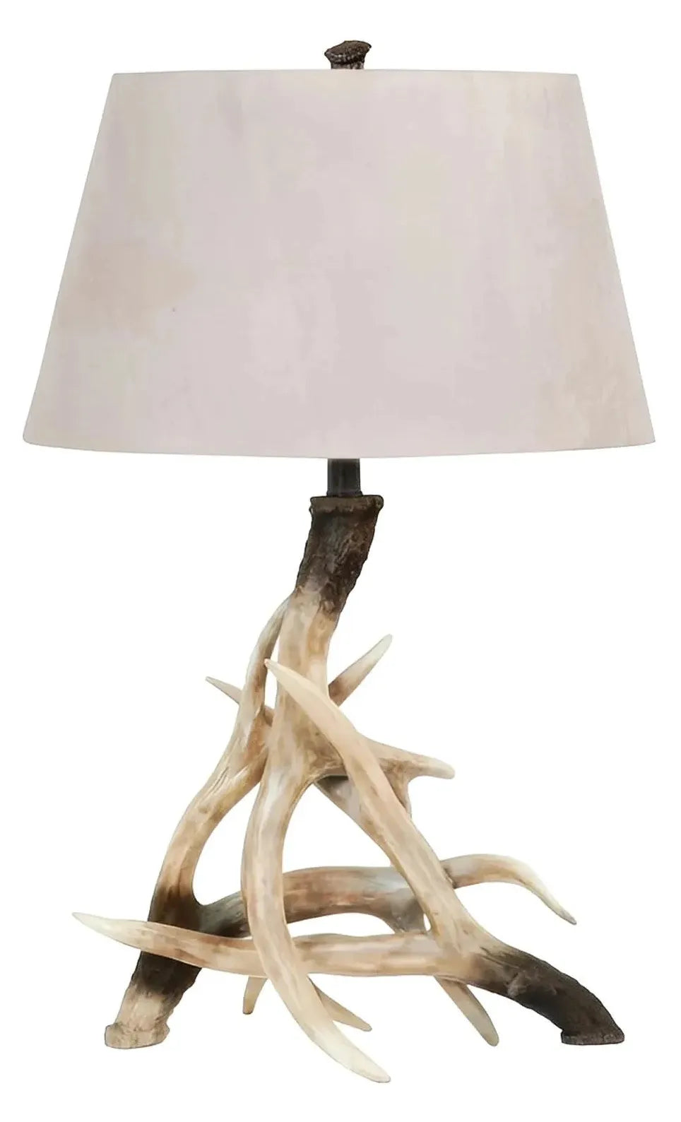 Twisted Antlers Table Lamps (2-Pack), Brown, Rustic