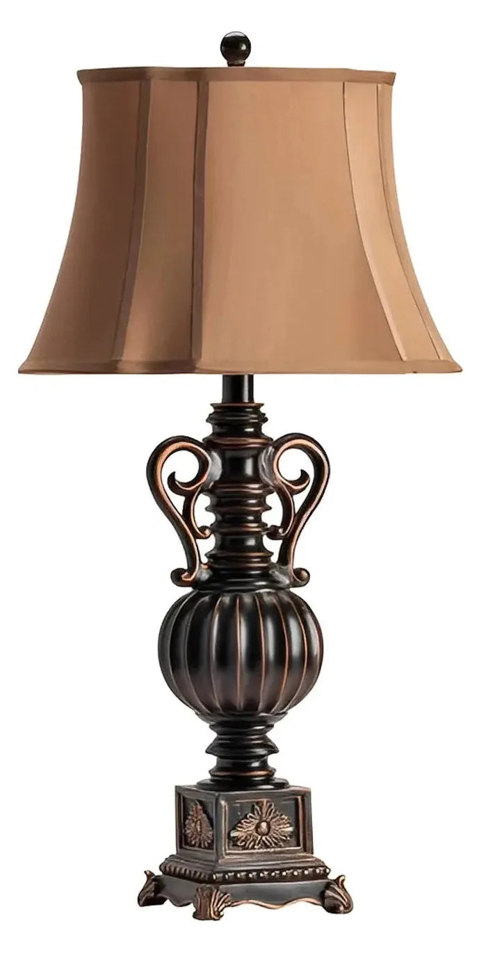 Fornax of Ashfield Table Lamps (2-Pack), Brown, Traditional