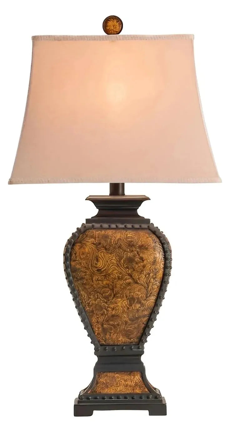 Avior of Fairhaven Table Lamps (2-Pack), Brown, Rustic