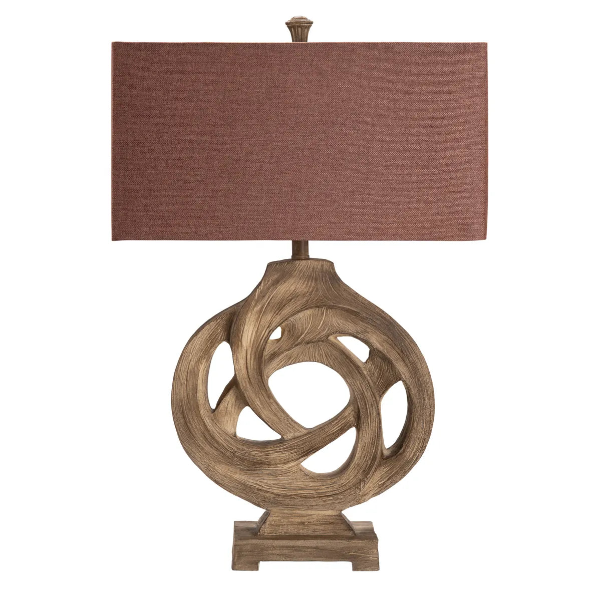 Enif of Lowell Table Lamps (2-Pack), Brown, Rustic