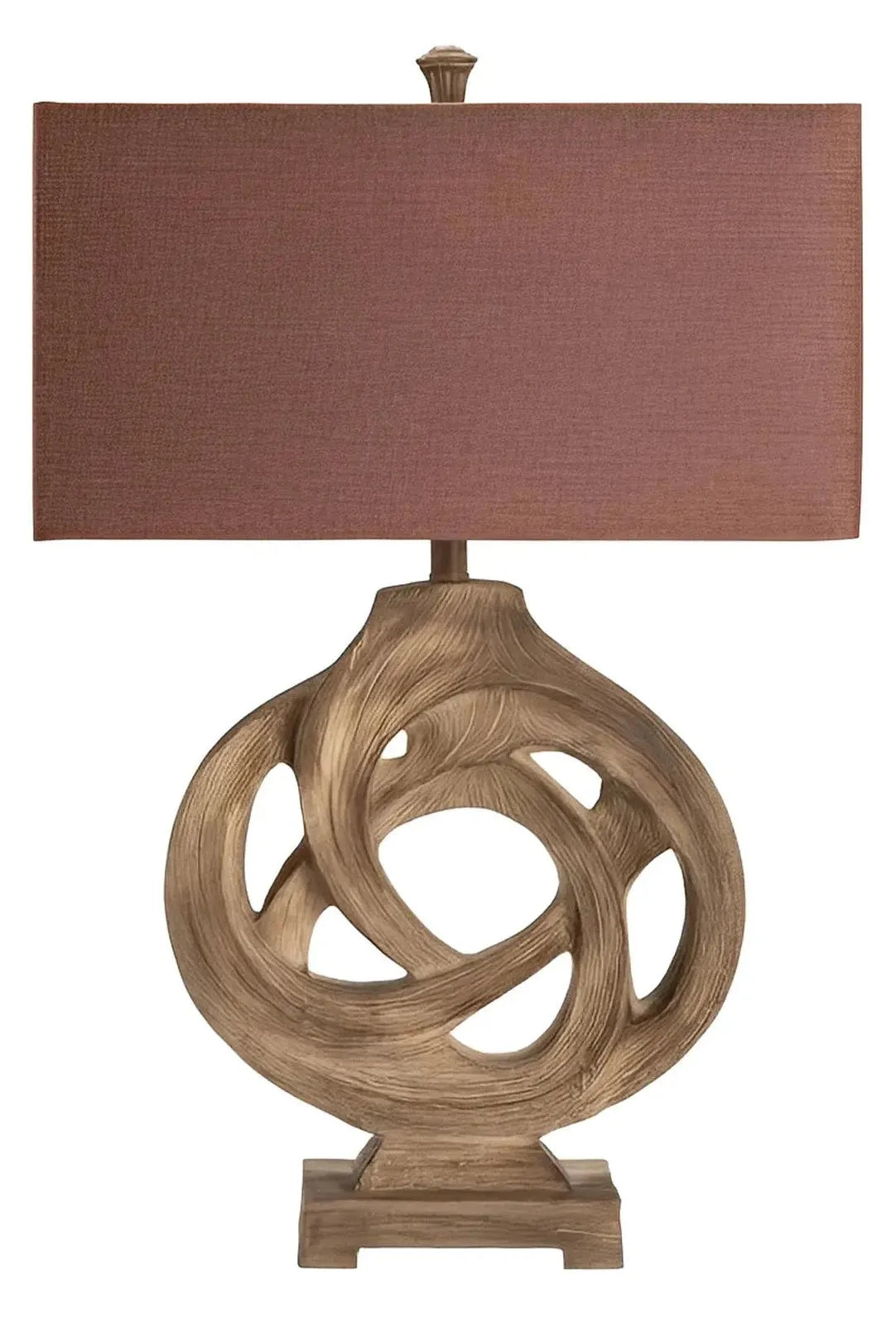 Enif of Lowell Table Lamps (2-Pack), Brown, Rustic