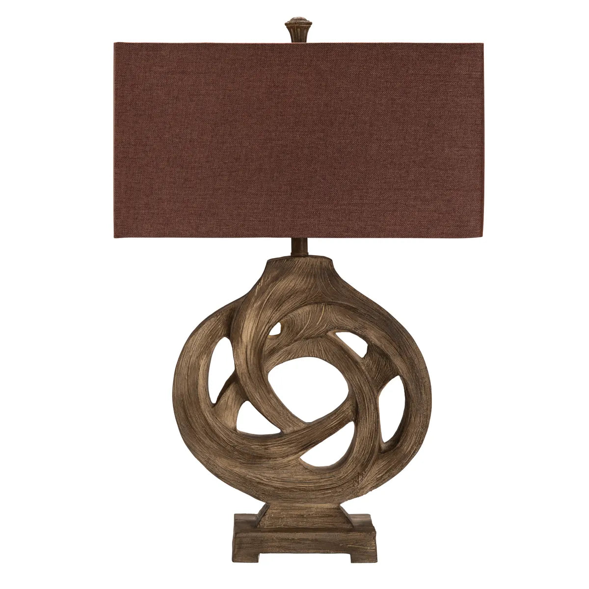 Enif of Lowell Table Lamps (2-Pack), Brown, Rustic