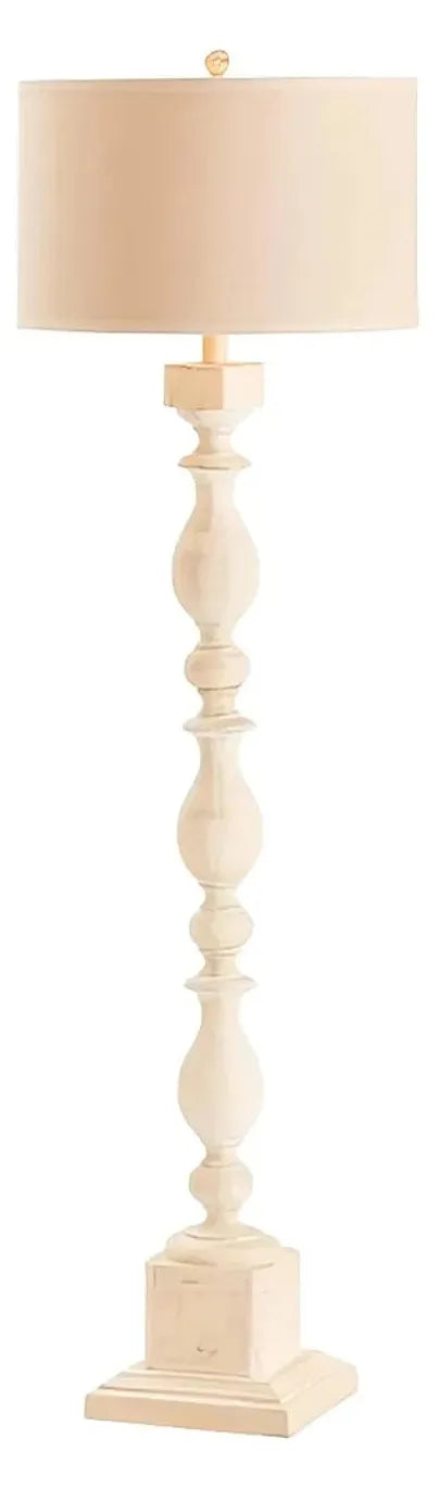Canopus of Lake Champlain Floor Lamp, White, Traditional