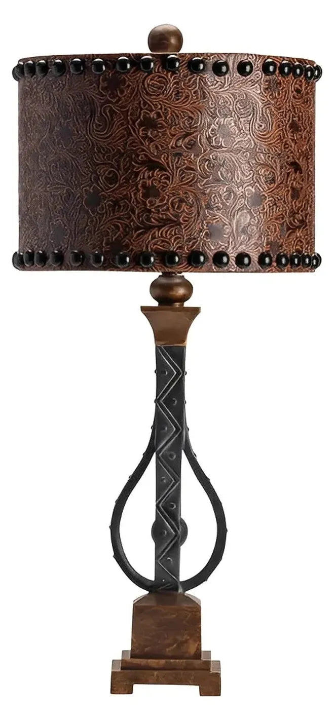 Deneb of Saratoga Table Lamps (2-Pack), Brown, Rustic