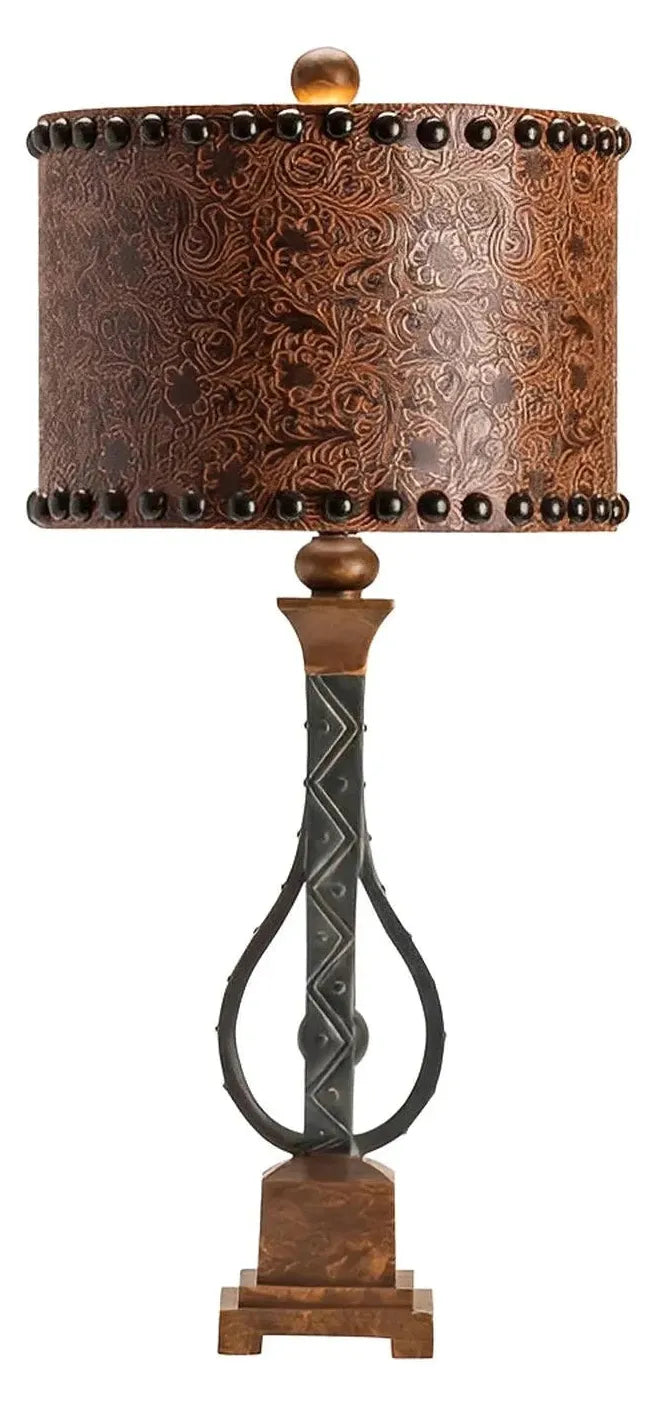 Deneb of Saratoga Table Lamps (2-Pack), Brown, Rustic