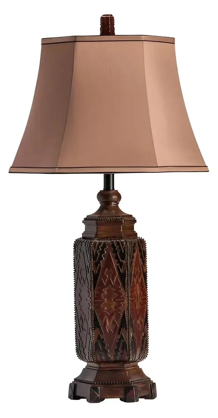 Elara of Newport Table Lamps (2-Pack), Brown, Rustic