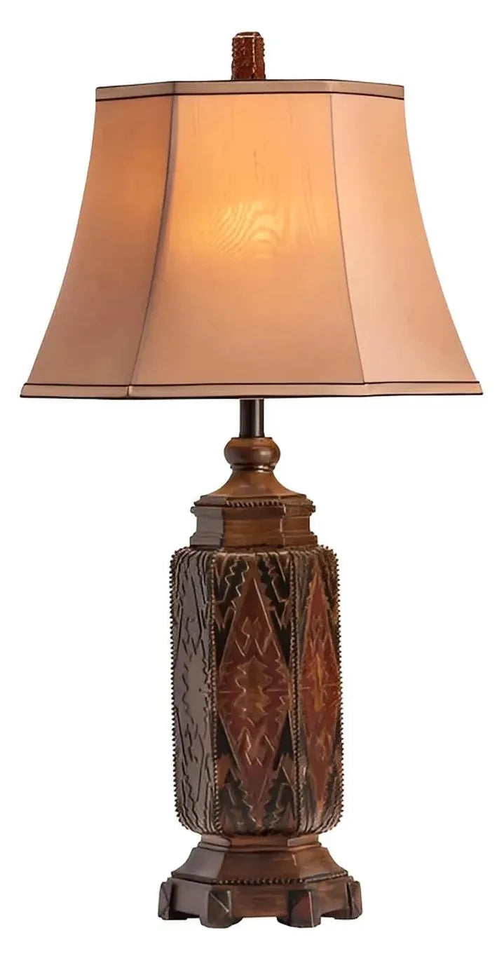 Elara of Newport Table Lamps (2-Pack), Brown, Rustic
