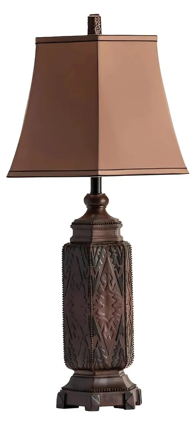 Elara of Newport Table Lamps (2-Pack), Brown, Rustic