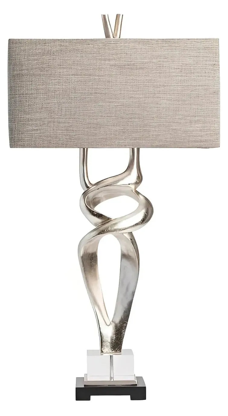 Corvus of Penobscot Table Lamps (2-Pack), Silver, Contemporary