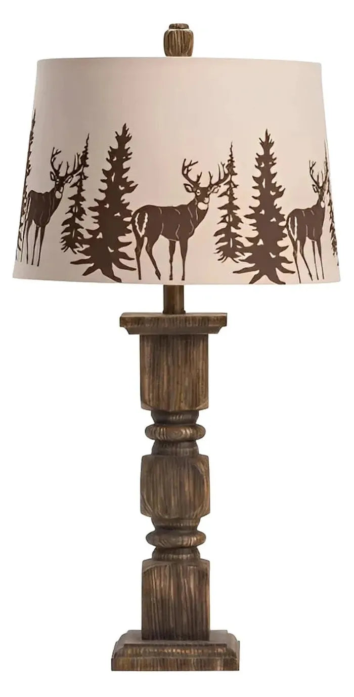 Acrux of Chestnut Ridge Table Lamps (2-Pack), Brown, Rustic