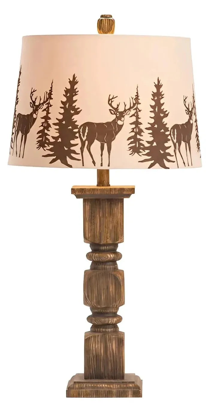 Acrux of Chestnut Ridge Table Lamps (2-Pack), Brown, Rustic