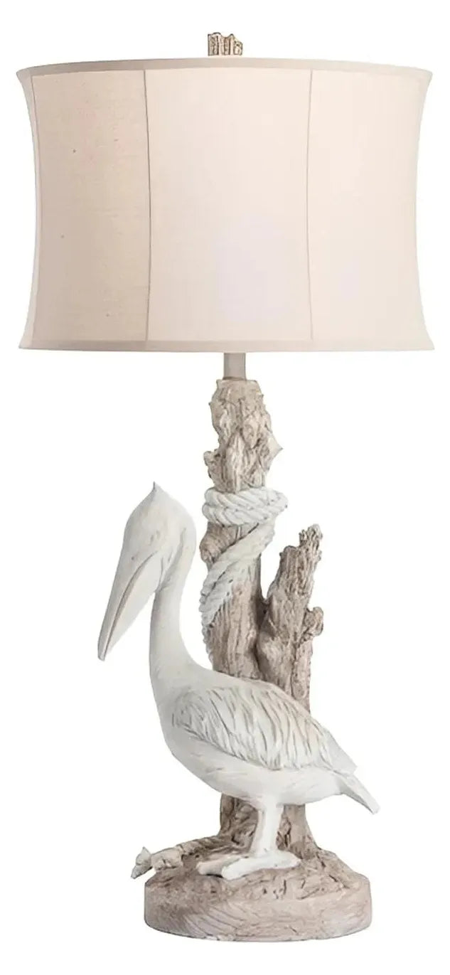 Antares Pelican of Lakehurst Table Lamps (2-Pack), White, Coastal