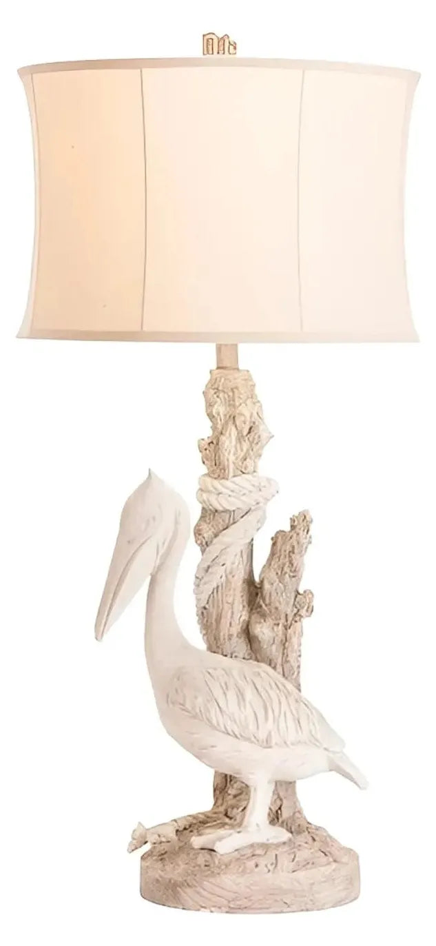 Antares Pelican of Lakehurst Table Lamps (2-Pack), White, Coastal